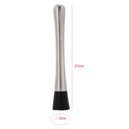 Kit Caipirinha Coqueteleira e Socador Inox 500ml - 7