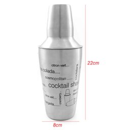 Kit Caipirinha Coqueteleira e Socador Inox 500ml - 4