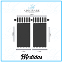 Ver imagem 4 de Cortina Pvc Blackout Corta Luz 280X180 Coleção Nova Admirare Cor: Azul Marinho