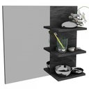 Ver imagem 2 de Armário Gabinete para Banheiro 3 Prateleiras Mármore Lunar - Tecno Mobili