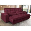 Ver imagem 2 de Sofá Retrátil e Reclinável 2,50m Molas Ensacadas Suede Miami - Sofá Casa