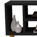 Ver imagem 4 de Rack Miami 4 Nichos Aparador Buffet Organizador Preto