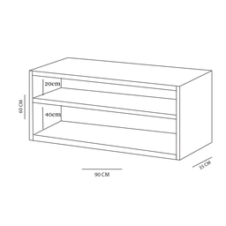 Rack Sala Branco de Chão para Tv Ate 32 Polegadas em Mdf - 9