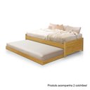Ver imagem 2 de Cama Solteiro Bibox Bicama Gabrieli com 2 Colchões Inclusos - Imbuia