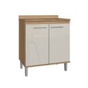 Ver imagem 2 de Balcão de Cozinha com Tampo 2 Portas de Bater Gaia 