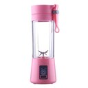 Ver imagem 5 de Mini Liquidificador Portatil Misturador Recarregável Usb 6 Lâminas Vegetais Fruit Smooth Usb - Rosa