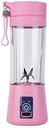 Ver imagem 1 de Mini Liquidificador Portatil Misturador Recarregável Usb 6 Lâminas Vegetais Fruit Smooth Usb - Rosa