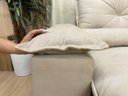 Ver imagem 6 de Sofá Retrátil e Reclinável 2,70m em Tecido Veludão C/pillow Nos Braços Athenas:bege