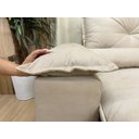Ver imagem 6 de Sofá Retrátil e Reclinável 2,70m em Tecido Veludão C/pillow Nos Braços Athenas:bege