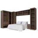 Ver imagem 3 de Guarda Roupa Modulado Dallas com 9 Módulos 9 Portas de Bater 6 Gavetas