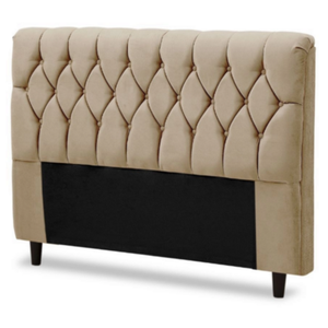 CABECEIRA DE CAMA BOX 140cm ANA CASAL SUEDE BEGE TOPÁZIO
