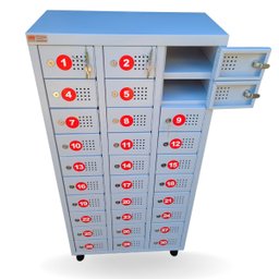 Armário para Celular 30 Portas 122x63x28 Cm com Chave | Segurança e Organização - 2