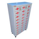 Ver imagem 4 de Armário para Celular 30 Portas 122x63x28 Cm com Chave | Segurança e Organização