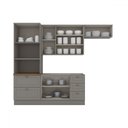 Ver imagem 3 de Cozinha Completa Americana 8 Portas 5 Gavetas Cinza Hp - Henn
