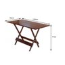 Conjunto de Mesa Dobrável de Madeira com 4 Cadeiras Mega Madeira - 2