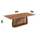 Ver imagem 3 de Conjunto de Sala de Jantar Mesa Pitanga 2,10m de Tampo Laminado e 8 Cadeiras Marcela - Madeira/