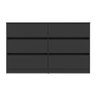 Cômoda com 6 Gavetas 120cm Multimóveis Mp4396 Preto - 4
