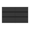 Ver imagem 4 de Cômoda com 6 Gavetas 120cm Multimóveis Mp4396 Preto