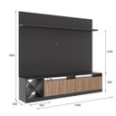 Ver imagem 2 de Estante para TV até 50 Polegadas 160cm 2 Portas Grafite/Brise 2028