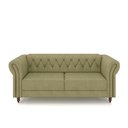 Ver mais imagens de Sofá Living Stanford Chesterfield 2 Lugares 180cm Pés de Madeira Couro Fendi G58 Gran Belo