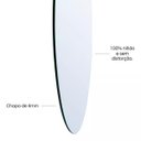 Ver imagem 7 de Espelho Orgânico Led Frio 95x67cm Decorativo Sala Banheiro