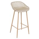 Ver imagem 2 de Kit 3 banquetas altas bancada cozinha Clarice Cloe Nude