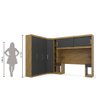 Guarda Roupas Modulado de Casal 1,38 com Cabeceira Genova Plus 6 Portas 4 Gavetas Batrol - 6