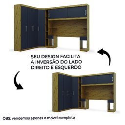 Guarda Roupas Modulado de Casal 1,38 com Cabeceira Genova Plus 6 Portas 4 gavetas Batrol - 4
