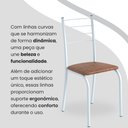 Ver imagem 7 de Conjunto Mesa Quadrada 4 Cadeiras Imbuia Rio Branco/Marrom