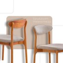 Ver imagem 5 de Mesa Selene Tampo 135cm Laminado com 4 Cadeiras Noronha Moderna Mobília