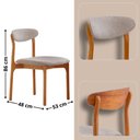 Ver imagem 3 de Mesa Selene Tampo 135cm Laminado com 4 Cadeiras Noronha Moderna Mobília