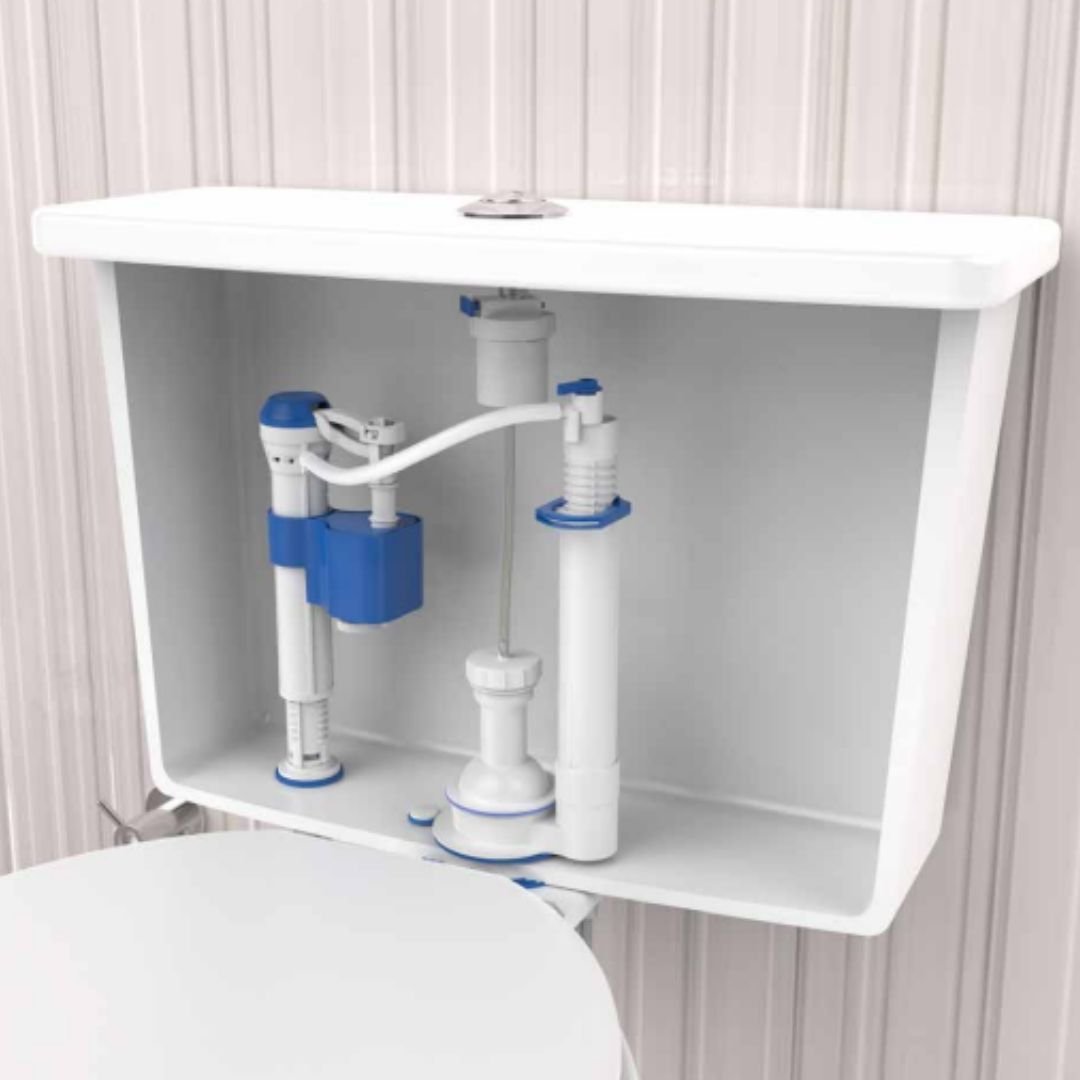 Kit Completo para Caixa Acoplada com Acionador Pneumático Branco Blukit - 2