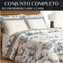 Ver imagem 5 de Edredom King Size Laurence 100%algodao Dupla Face Super Macio:azul