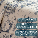 Ver imagem 3 de Edredom King Size Laurence 100%algodao Dupla Face Super Macio:azul