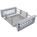 Ver imagem 4 de Cuba Gourmet Quadrada Aço Inox Escovado 60x40cm com Acessórios - Cub-006 - Stillus Home