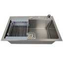 Ver imagem 1 de Cuba Gourmet Quadrada Aço Inox Escovado 60x40cm com Acessórios - Cub-006 - Stillus Home