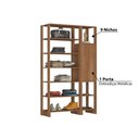 Ver imagem 3 de Estante Closet Yes 120cm com 1 Porta e 9 Nichos - Montana