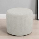 Ver imagem 3 de Puff Redondo 50cm Sala de Estar Living Coliseu W01 Linho Cru - Lyam Decor