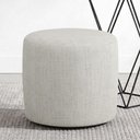Ver imagem 4 de Puff Redondo 50cm Sala de Estar Living Coliseu W01 Linho Cru - Lyam Decor
