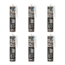 Ver imagem 1 de Kit 6 Adesivo Pu 40 Profissional 280ml Unipega Branco