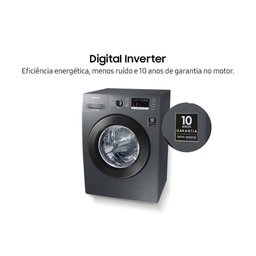Lavadora de Roupas Samsung 11kg Inox com 11 Programas de Lavagem WW11J4473PX 127V - 5