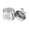 Jg2 Meu Primeiro Dente/cacho Silverplate Cavalo Balanco Base Branca - 7