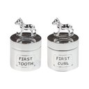 Ver imagem 1 de Jg2 Meu Primeiro Dente/cacho Silverplate Cavalo Balanco Base Branca