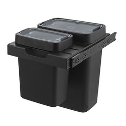 Lixeira Organize com Porta-acessórios Masutti Copat Preta - 2