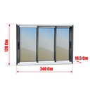 Ver imagem 4 de Janela Alumínio Elite 3 Folhas Moveis 1/3 120 x 240 V.Reflex Mix Preto Brimak