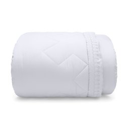 Edredom Queen 300 Fios Percal Cristal com Renda Renascença - 1