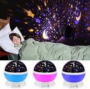Ver imagem 5 de Luminária Abajur Rotativa Festa Criança Neon Quarto Projetor Luz Ceu Estrelas Rosa