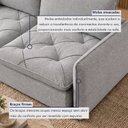 Ver imagem 6 de Sofá Cama Retrátil e Reclinável 4 Lugares 240cm Pés em Madeira Miami