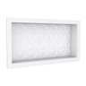 Nicho Retangular Texturizado Sintético Para Banheiro 60x30 Wash C05 Branco - Lyam Decor - 1