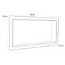 Nicho Retangular Texturizado Sintético Para Banheiro 60x30 Wash C05 Branco - Lyam Decor - 4
